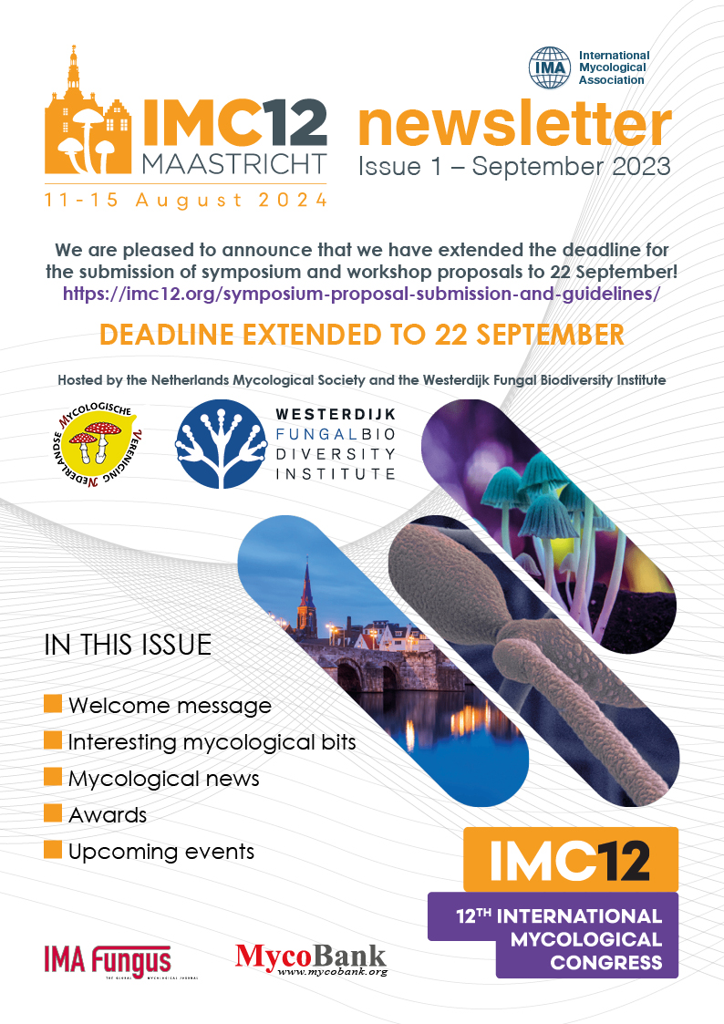 12th International Mycological Congress, IMC12 | 11-15 August 2024 | Maastricht, Netherlands